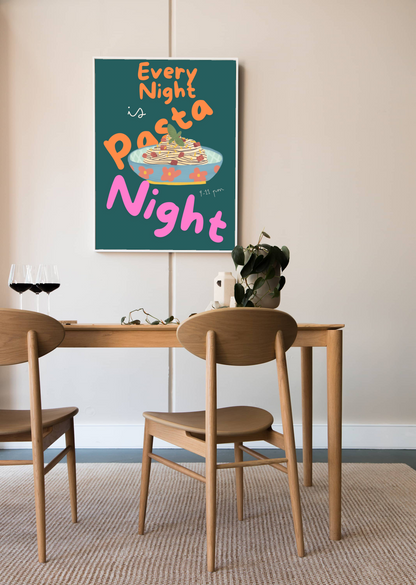 Every night is pasta night! Wall art