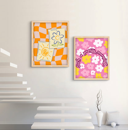 Sunny Checkers! Wall Art