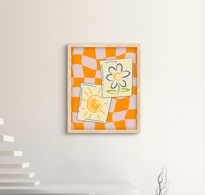 Sunny Checkers! Wall Art